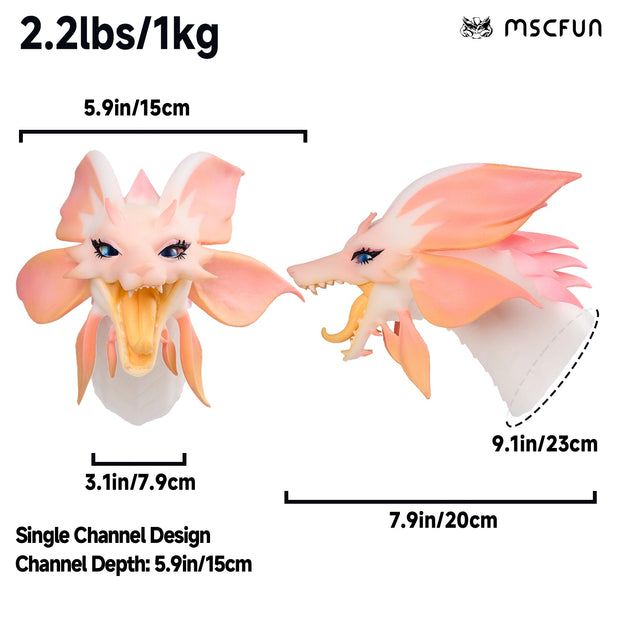 MSCFUN Mizara: 1kg Dragon Fox Fantasy Dragon Masturbator Furry Dragon Fleshlight Sex Toy MSCFUN