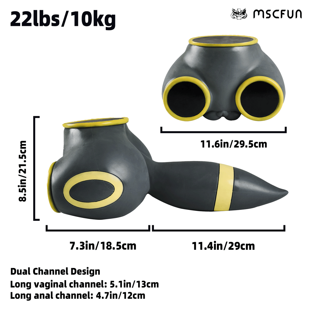 MSCFUN Umbra: 5kg Umbreon Sex Doll Furry pokemon sex doll Butt Masturbator Furry Sex Doll Butt MSCFUN