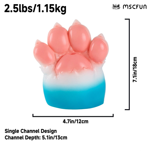 MSCFUN Nicole: 1100g Blue Cat Furry Paw Cat Masturbator Animal Sex Toy MSCFUN
