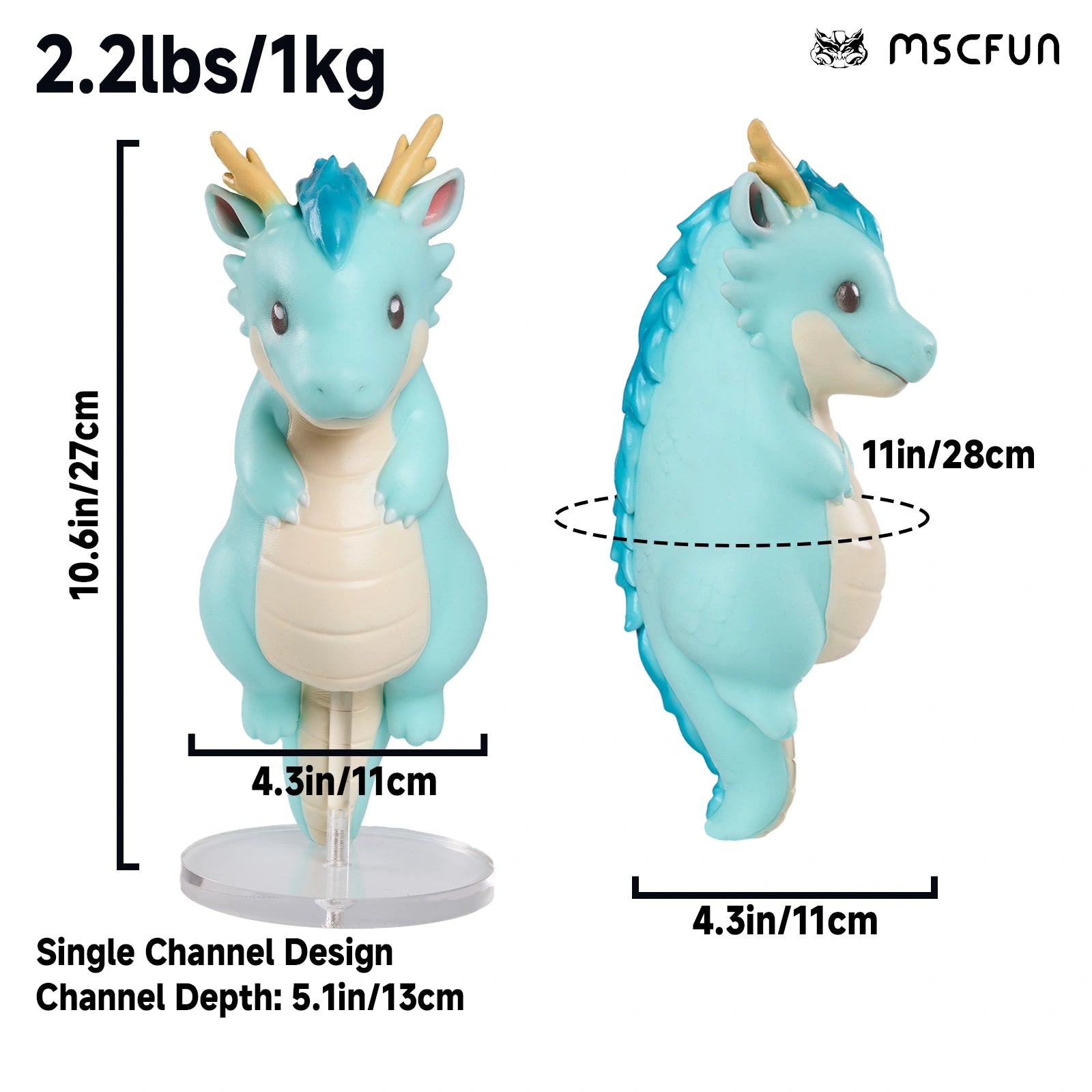 MSCFUN Kiro: 1kg Dragon Fleshlight Furry Sex Doll Anime Fleshlight Fantasy Toy MSCFUN
