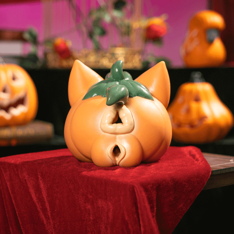 MSCFUN Purrkin: Halloween Special 2kg Pumpkin Cat Head Furry Sex Doll  Blowjob  Anime Onahole MSCFUN