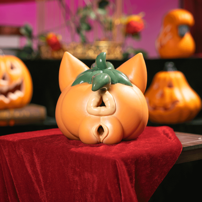 MSCFUN Purrkin: Halloween Special 2kg Pumpkin Cat Head Furry Sex Doll  Blowjob  Anime Onahole MSCFUN