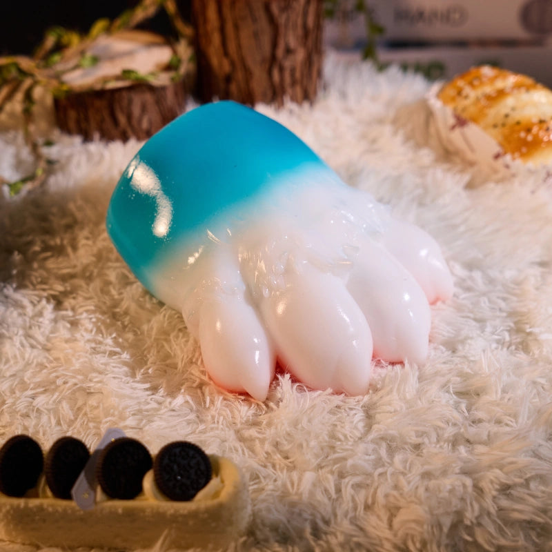 MSCFUN Nicole: 1100g Blue Cat Furry Paw Cat Masturbator Animal Sex Toy MSCFUN