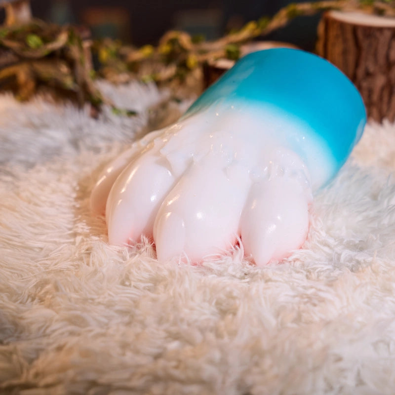 MSCFUN Nicole: 1100g Blue Cat Furry Paw Cat Masturbator Animal Sex Toy MSCFUN