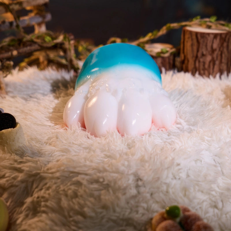 MSCFUN Nicole: 1100g Blue Cat Furry Paw Cat Masturbator Animal Sex Toy MSCFUN