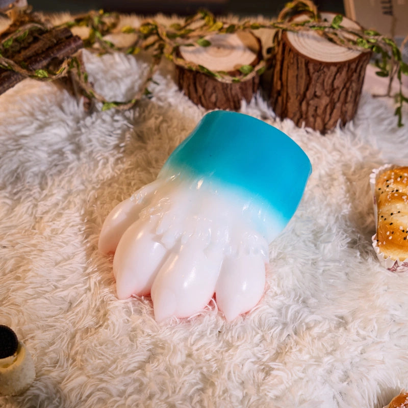 MSCFUN Nicole: 1100g Blue Cat Furry Paw Cat Masturbator Animal Sex Toy MSCFUN