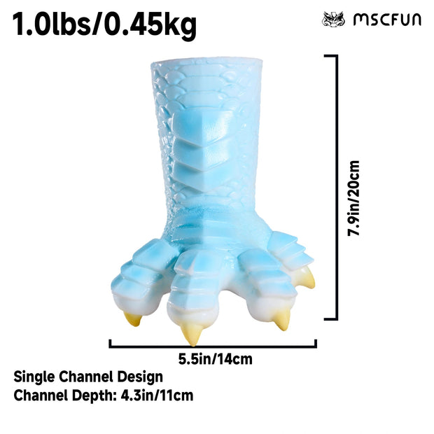 MSCFUN Frost: 450g Blue Dragon Claw Furry Sex Toy Dragon Adult Toy Animal Sex Toys MSCFUN